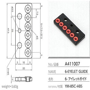 Mắt sứ Ceramic Eyelet guide Yuasa A411007